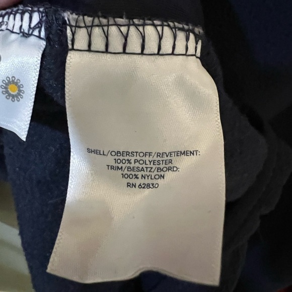 Lands' End Fleece Pullover Top Shirt Soft Stretch Burgundy Navy Men's Size XXL - Picture 7 of 7